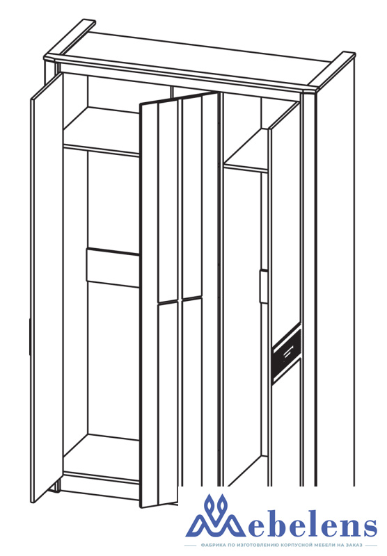 Шкаф для одежды Стелла 06.236